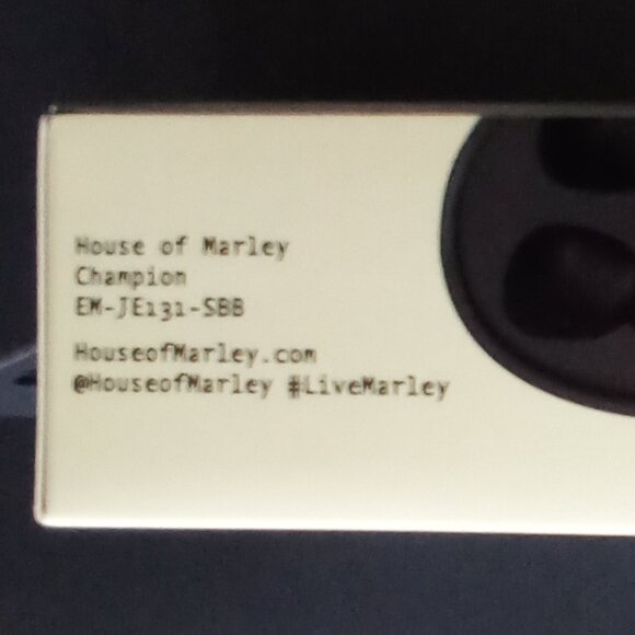 Bob Marley Champion in-Ear True Wireless Earbuds Black Model # EM-JE 131-SB  NEW - Picture 12 of 13